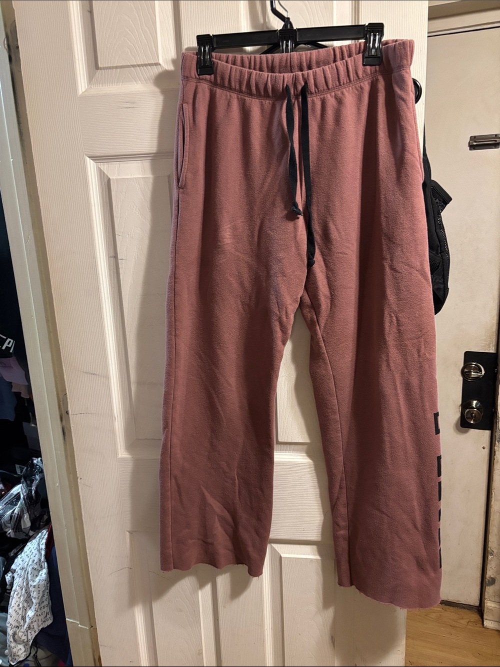 PINK Victoria's Secret Rose Pink Boot Cut Joggers